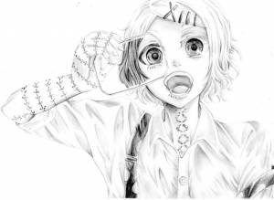 Раскраски Токийский гуль джузо