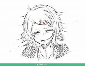 Рисунки для срисовки токийский гуль