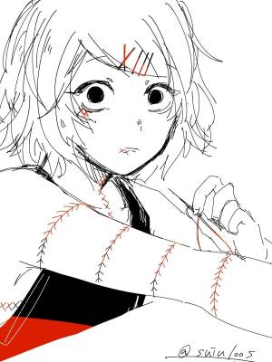 Аниме карандашом Токийский гуль Джузо