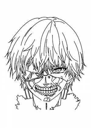 Раскраски Токийский гуль