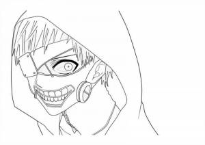 Раскраски Аниме токийский гуль