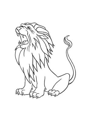 Раскраски Лев