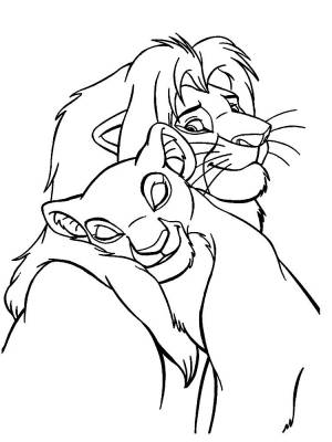 Раскраска Лев