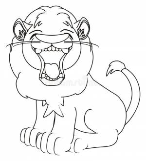 Лев зла расцветки иллюстрация штока