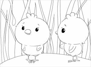 Раскраска Цып-Цып