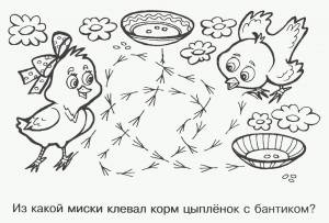Раскраска цыплёнок