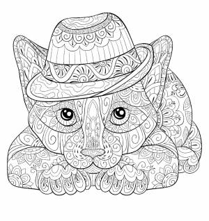 Раскраска Живая шляпа  и