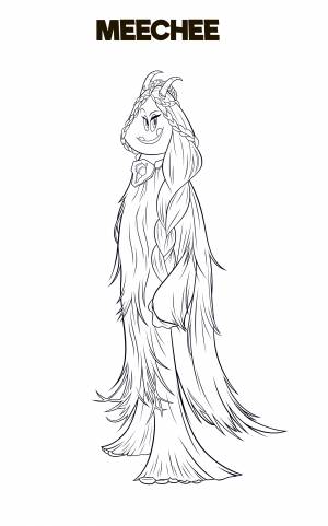 Раскраска Смолфут Мичи