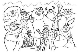 Раскраска Смолфут