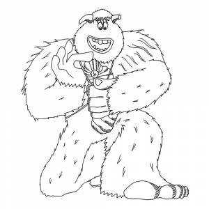 Раскраска Миго забирает с собой Перси