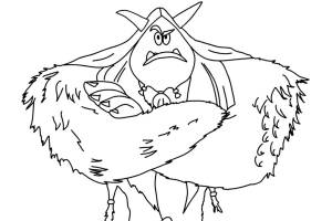 Раскраска Йети Торп