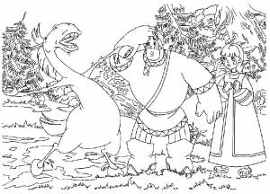 Раскраски богатыря, poisk