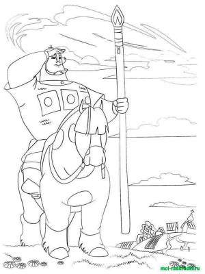 Раскраски Три богатыря