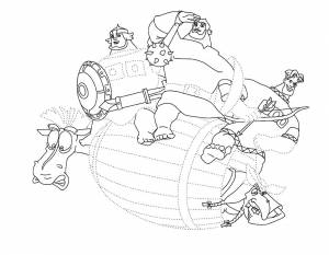 Раскраска Три Богатыря