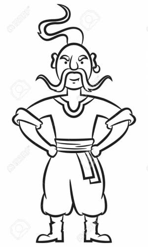 Рисунок казака для детей