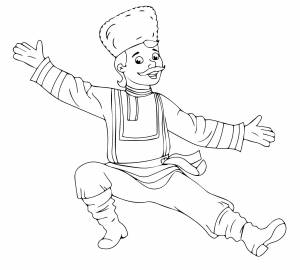 Русский казак рисунок