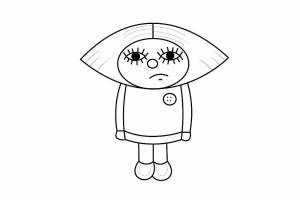 Раскраска Домовенок Кузя