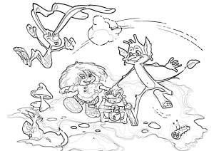 Раскраски домовенок кузя