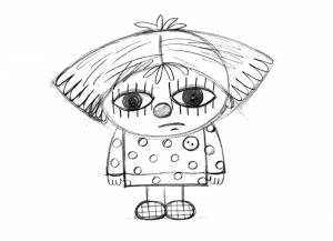 Раскраска Домовенок Кузя ,   рисовать онлайн