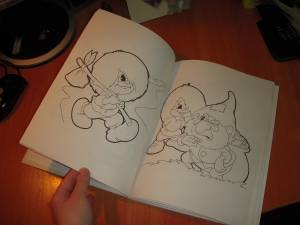 Раскраска детская «Домовенок Кузя»