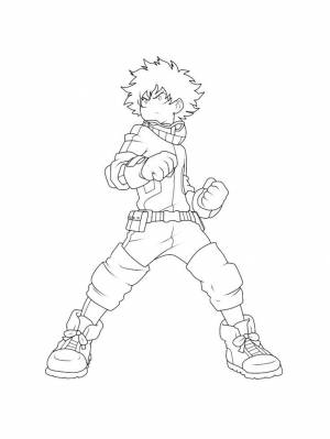 Раскраски Моя Геройская Академия