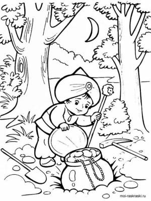 Раскраска Маленький Мук