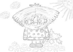 Раскраски Домовенок Кузя