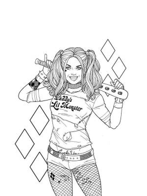 Раскраска Харли Квинн