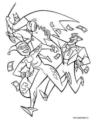 Раскраска Харли Квинн