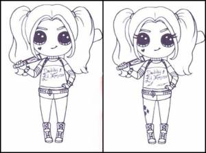 Раскраска Харли Квинн