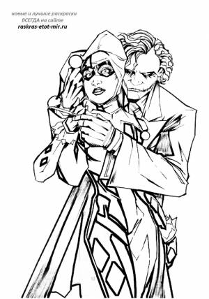 раскраски Харли Квинн