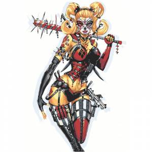 Харли Квинн 100х150 Раскраска картина по номерам на холсте Z-AB482-100x150