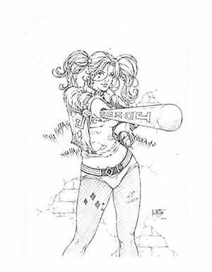 Раскраска Харли Квинн