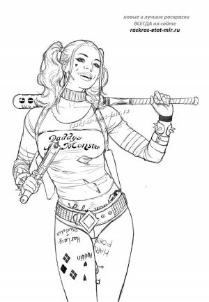 раскраски Харли Квинн