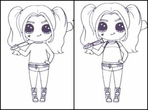 Раскраска Харли Квинн