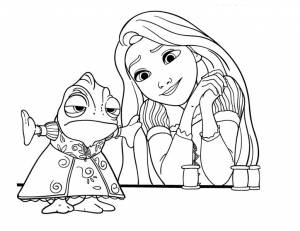 Раскраска Рапунцель