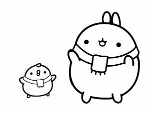 Моланг раскраска