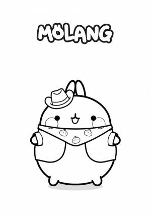 Раскраски котик моланг