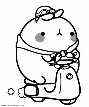 Моланг раскраска