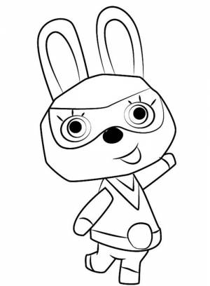 Раскраска Animal Crossing Mira