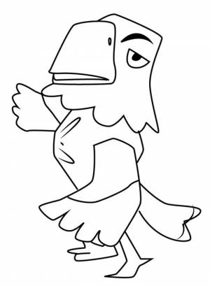 Раскраска Animal Crossing Keaton