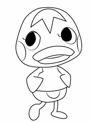 Раскраска Ketchup Animal Crossing