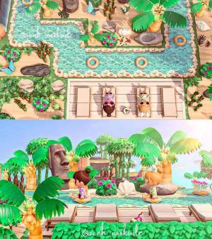 15 Summer Island Design Ideas For Animal Crossing
