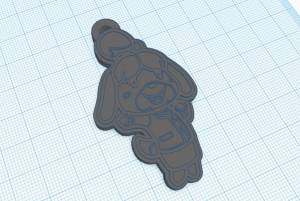 Бесплатный 3D файл кольцо для ключей Isabelle Animal Crossing Print на месте ・Шаблон для загрузки и 3D-печати・Cults