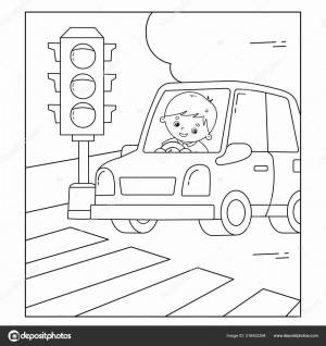 Раскраски Дорога для детей