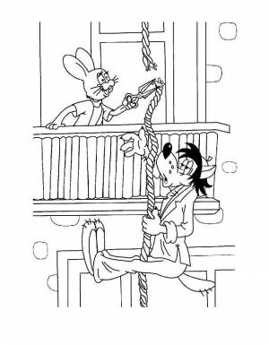 Раскраски Ну погоди  и  онлайн