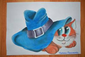 Живая шляпа рисунок детский