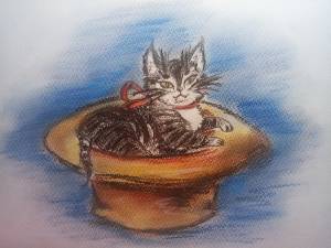 Живая шляпа рисунок детский