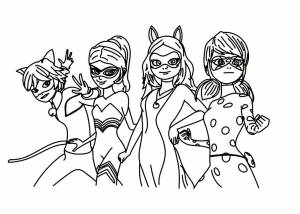 Раскраски Леди Баг и Супер Кот