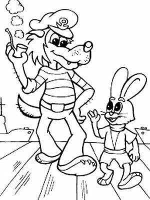 Раскраска Ну, погоди! 5